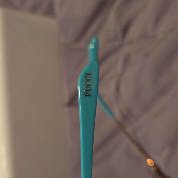 Emilio Pucci sunglasses women's round shiny rose gold and gradient brown new - Picture 10 of 14